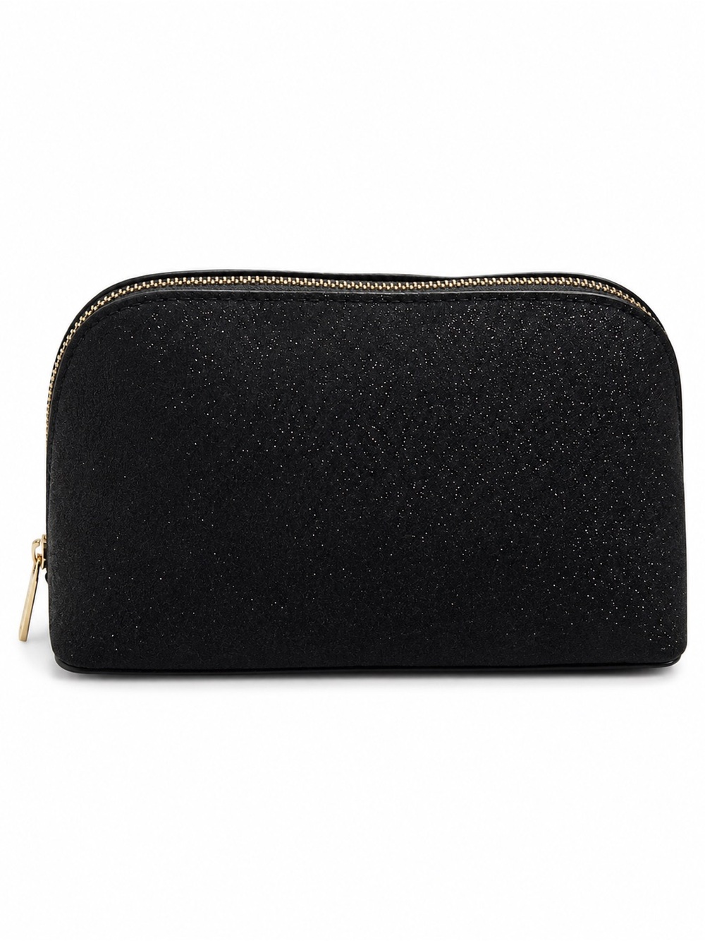 NWT Kate Spade New York Tinsel Glitter Fabric Small Cosmetic Case Bag Black - Picture 6 of 7